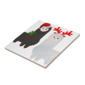 Carreau alpacas de rennes de noël (Côté)