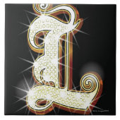 Carreau Alphabet L de Bling (Devant)