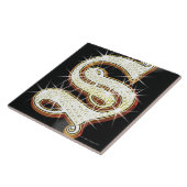 Carreau Alphabet S de Bling (Côté)