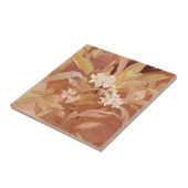 Carreau Alphonse Mucha Art Nouveau Détail floral (Côté)