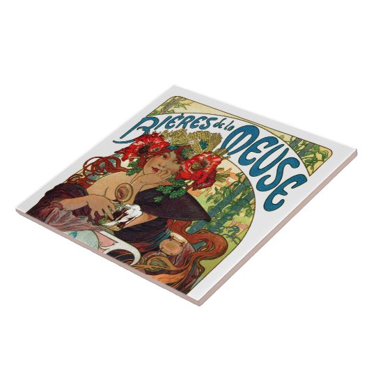Carreau Alphonse Mucha Bieres De La Meuse (Côté)