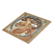 Carreau Alphonse Mucha "Danser" Art Nouveau Vintage (Côté)