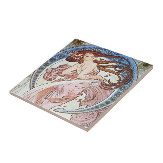 Carreau Alphonse Mucha déesse (Côté)