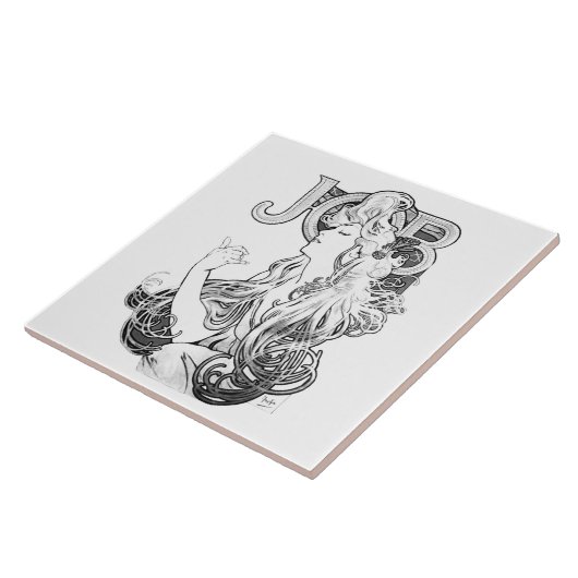 Carreau Alphonse Mucha JOB ISOGS (Côté)