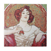 Carreau Alphonse Mucha Ruby (Devant)