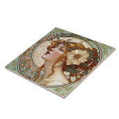 Carreau Alphonse Mucha Sarah Bernhardt Art Nouveau (Côté)