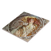 Carreau Alphonse Mucha Sarah Bernhardt Art Nouveau (Côté)