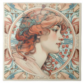 Carreau Alphonse Mucha Sarah Bernhardt Art Nouveau (Devant)