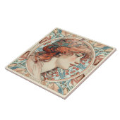 Carreau Alphonse Mucha Sarah Bernhardt Art Nouveau (Côté)