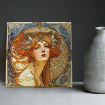 Carreau Alphonse Mucha Sarah Bernhardt Art Nouveau<br><div class="desc">Bienvenue à CreaTile ! Vous trouverez ici des motifs de tuiles artisanales que j'ai personnellement façonné et vintage céramique et carreaux d'argile de porcelaine, qu'ils soient colorés ou naturels. J'aime concevoir des produits en céramique et en carrelage, dans l'espoir de vous donner un moyen de transformer votre maison en quelque...</div>