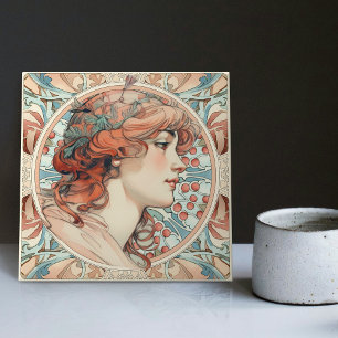 Carreau Alphonse Mucha Sarah Bernhardt Art Nouveau Céramiq