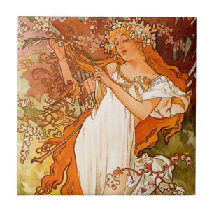 Carreau Alphonse Mucha Spring