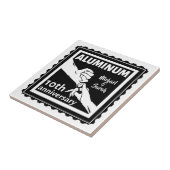 Carreau ALUMINUM cadeau traditionnel 10e anniversaire mari (Côté)