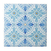 Carreau Amalfi Coast Mediterranean Cobalt Blue Tile (Devant)