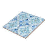 Carreau Amalfi Coast Mediterranean Cobalt Blue Tile (Côté)