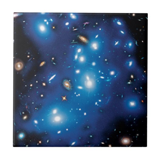 Carreau Amas de galaxies Abell 2744, photo spatiale de Pan (Devant)