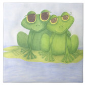 Carreau Amateurs adorables de grenouilles (Devant)