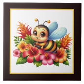 Carreau Amateurs d'abeilles mignons insecte (Devant)