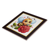 Carreau Amateurs d'abeilles mignons insecte (Côté)