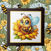 Carreau Amateurs d'abeilles mignons insecte