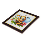 Carreau Amateurs d'abeilles mignons insecte (Côté)