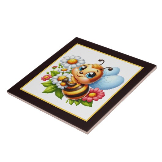 Carreau Amateurs d'abeilles mignons insecte (Côté)