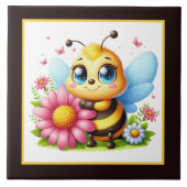 Carreau Amateurs d'abeilles mignons insecte (Devant)