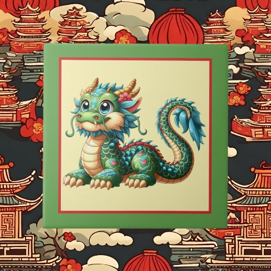 Carreau Amateurs de dragon chinois cool
