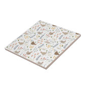 Carreau Amateurs de poulet Ferme Animaux Plutôt Floral (Côté)