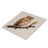 Carreau Amateurs d'oiseaux de chouette (Côté)