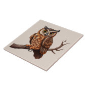 Carreau Amateurs d'oiseaux de chouette (Côté)