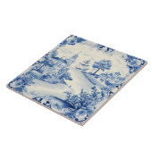 Carreau Amateurs méditerranéens bleu blanc (Côté)