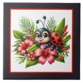 Carreau Amateurs mignons de coccinelle insecte (Devant)