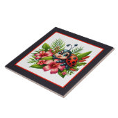 Carreau Amateurs mignons de coccinelle insecte (Côté)