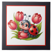 Carreau Amateurs mignons de coccinelle insecte (Devant)