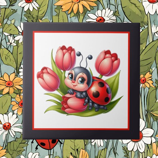 Carreau Amateurs mignons de coccinelle insecte