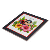 Carreau Amateurs mignons de coccinelle insecte (Côté)