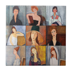 Carreau Amedeo Modigliani - Collage de chefs-d'oeuvre