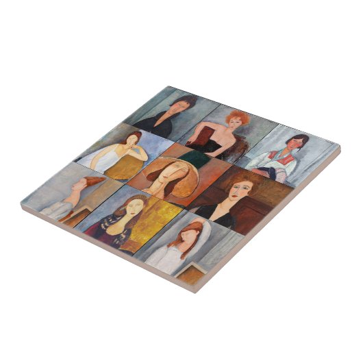 Carreau Amedeo Modigliani - Collage de chefs-d'oeuvre (Côté)