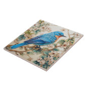 Carreau American Bluebird Bright Blue Plumage (Côté)