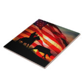 Carreau American Cowboy Steer Roping (Côté)