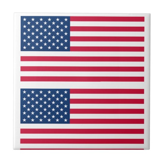 Carreau American Flags Tile USA (Devant)
