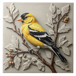 Carreau American Goldfinch - Arts Et Artisanat Carrelage C