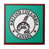 Carreau Amérindiens Rouges Noirs Haida Orca Tueur Whale (Devant)