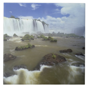 Carreau Amérique du Sud, Brésil, chutes d'Igwacu. Tour