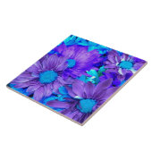 Carreau Améthyste Bleu pourpre et Turquoise (Côté)