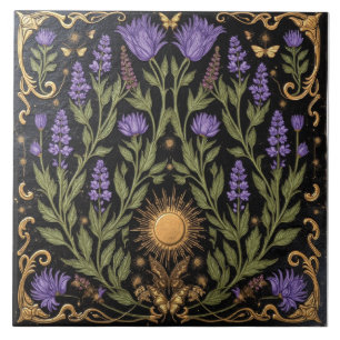 Carreau Améthyste et solstice d'or