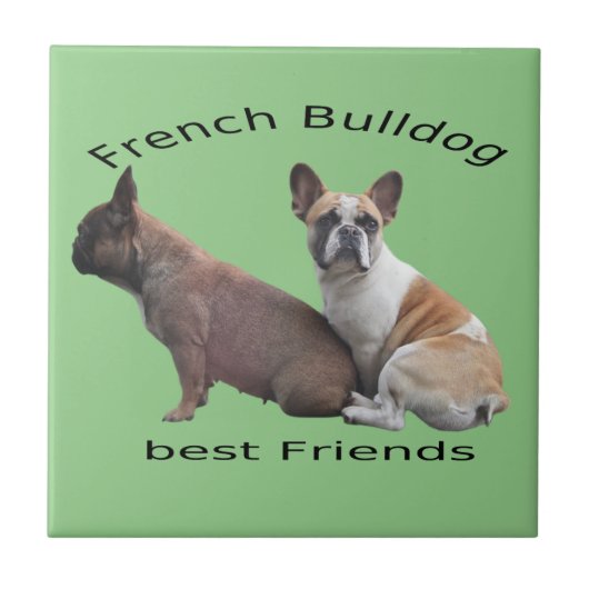 Carreau Amis Bouledogues Français French Bulldog (Devant)