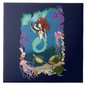 Carreau Amis de l'Imaginaire bleu Sirène (Devant)