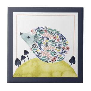 Carreau Amis de porc de haie d'art populaire de la